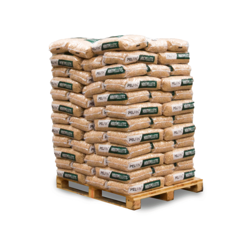 Pelfin Witte Houtpellets – 84 zakken 12,5 kg – 1050 kg
